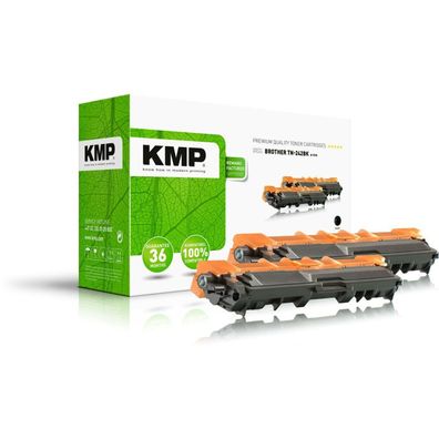 2 KMP 1248,0021 schwarz Toner ersetzen brother 2x TN-242BK