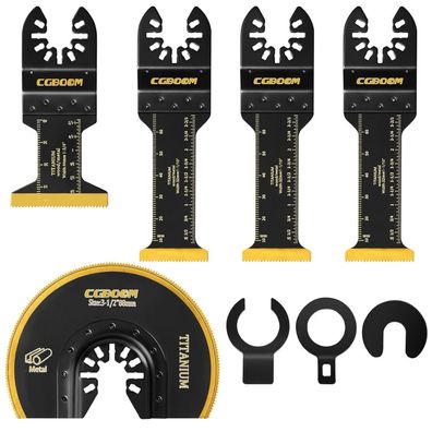 Multitool Sägeblätter Titan 5tlg Tauchschneiden Kompatibel Makita Dewalt