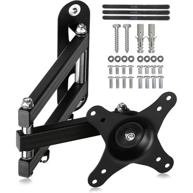 Suptek TV Wandhalterung Schwenkbar Neigbar 15-32 Zoll VESA 100x100mm 13Kg