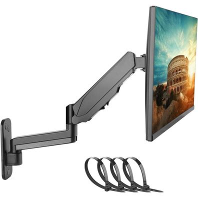 Monitor Wandhalterung Gasfeder 13-34 Zoll PC TV Bildschirm Neigbar Drehbar VESA