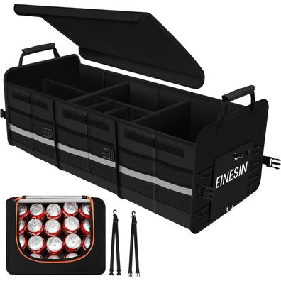 Einesin 88L Kofferraum Organizer mit 22L Kühltasche und 7 Fächern