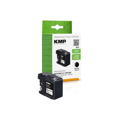 KMP B74 schwarz Tintenpatrone ersetzt brother LC-129XLBK