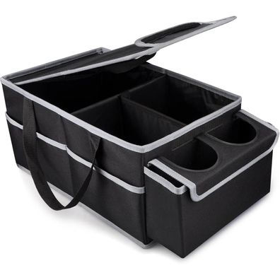 Auto Organizer Rücksitz Kinder Vorne Klappbar Beifahrersitz Schwarz