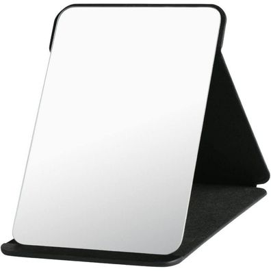 Klappbarer Reisespiegel für Tischplatte Handheld Groß 20.5x15cm Schwarz