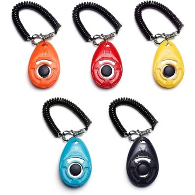 Toozey Hunde Clicker Trainings Klicker Großer Knopf Orange Rot Gelb Blau Schwarz