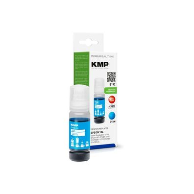 KMP Tinte EcoTank T00P2, 8000 S. cyan remanufactured
