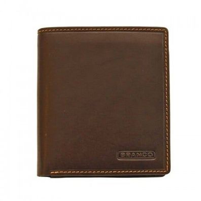 Branco Basic Geldbörse 7292 Scheintasche Geldbeutel, braun, Unisex