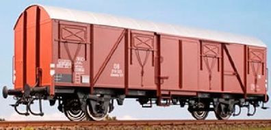Kiss 220096 Ged. Güterwagen Glmmhs 57, DB, braun Mes Spur 0