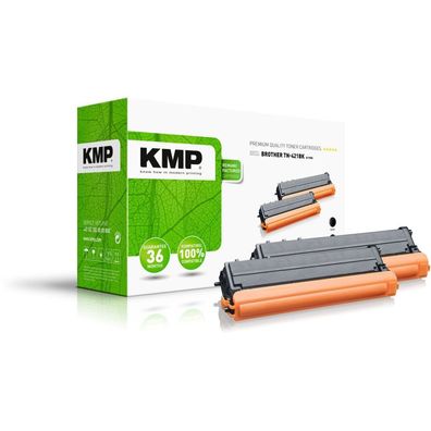 2 KMP B-T98D schwarz Toner ersetzen brother TN-421BK