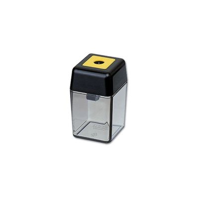 M+R Spitzdose schwarz/transparent
