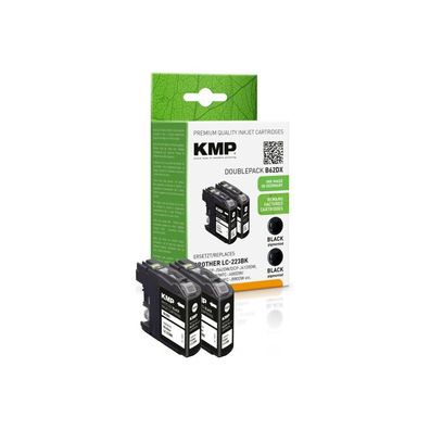 2 KMP B62DX schwarz Tintenpatronen ersetzen brother LC223BK