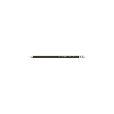 FABER-CASTELL Bleistift 1112 mit Gummitip HB 12er