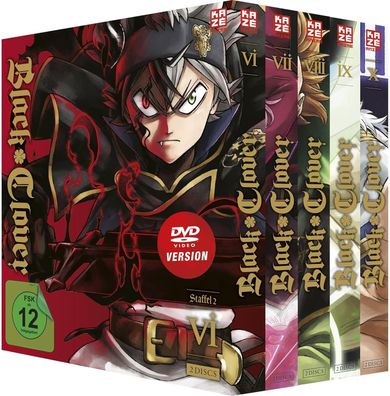Black Clover - Staffel 2 - Gesamtausgabe - Bundle Vol.6-10 - DVD - NEU