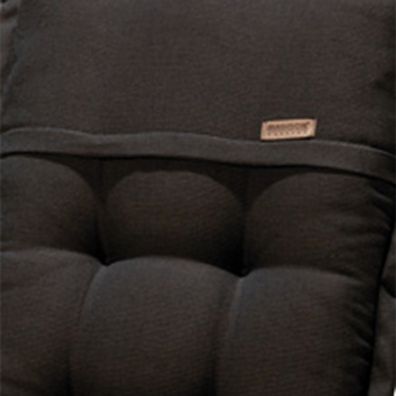 Hockerauflage Auflage HOCKF115 Rib Black F115