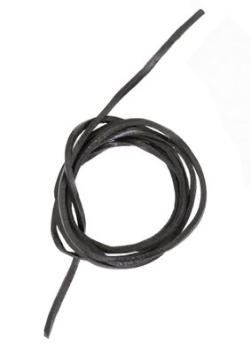 Lederband, Vierkantriemen schwarz, 100 cm