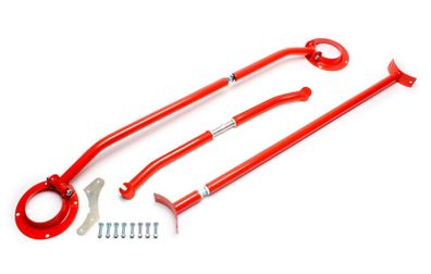 TA Technix STAHL Domstrebenkit, 3ER-SET VORNE-OBEN + UNTEN + HINTEN - VW GOLF 3