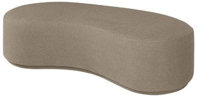 Casa Padrino Luxus Sitzbank Braun 149 x 65,5 x H. 41 cm - Gebogene Bank - Wohnzimmer