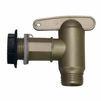 Garantia AQUA QUICK Kunststoff-Auslaufhahn 3/4'' messingfarben, Set inkl
