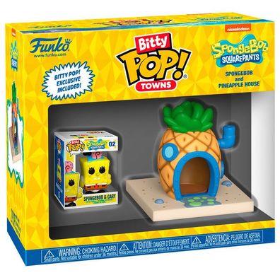 Funko 83638 - Bitty POP Towns - Spongebob and Pineapple House Sammelfigur