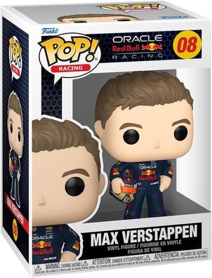 Funko 80580 - Pop! Racing - Red Bull Racing Max Verstappen #08 Sammelfigur