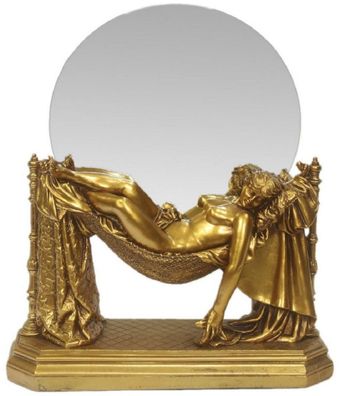Casa Padrino Barock Tischspiegel Gold 30 x H. 37 cm - Standspiegel - Schminkspiegel