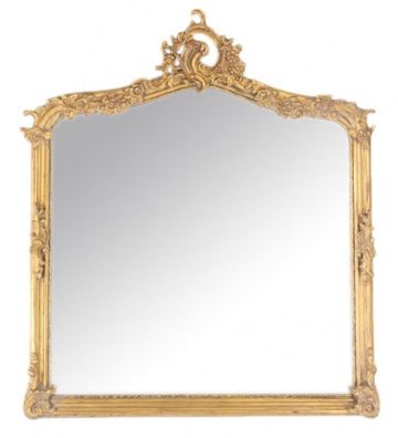 Casa Padrino Barock Wandspiegel Antik Gold - Italienischer Antik Stil - 115 x 100 cm