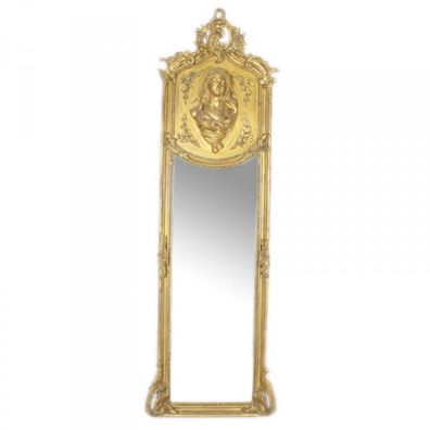 Casa Padrino Luxus Barock Wandspiegel Madonna Gold 175 x 55 cm - Massiv und Schwer