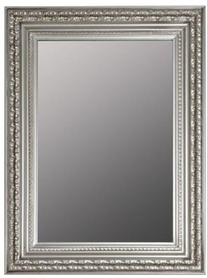 Casa Padrino Barock Wandspiegel Silber 62 x H. 82 cm - Handgefertigter Spiegel im Bar