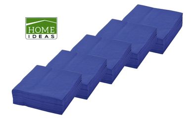 250 Servietten blau 33x33cm 3lagig 1/4 Falz Papierserviette Tischdeko Papiertuch