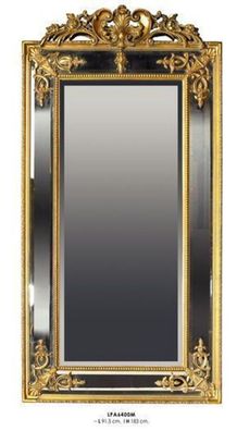 Casa Padrino Barock Wandspiegel Gold H 183 cm B 91.5 cm - Edel & Prunkvoll - Goldener