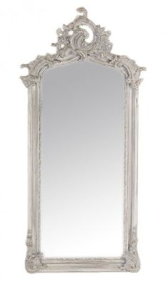 Casa Padrino Luxus Barock Wandspiegel Antik Grau 120 x 55 cm - Massiv und Schwer - An