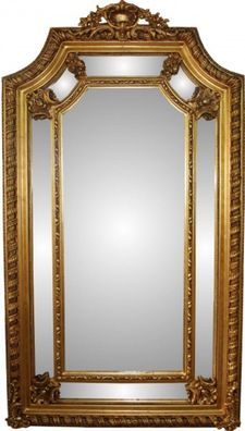 Casa Padrino Barock Luxus Wandspiegel Gold B 117 cm, H 205 cm - Edel & Prunkvoll