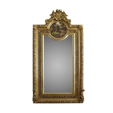 Casa Padrino Antikstil Spiegel 105 x H. 192 cm - Barock Wandspiegel