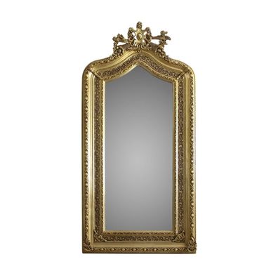 Casa Padrino Luxus Wandspiegel 110 x H. 210 cm - Barock Spiegel