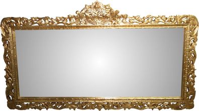 Casa Padrino Barock Luxus Wandspiegel Gold 207 x H. 120 cm - Barock Spiegel - Limited