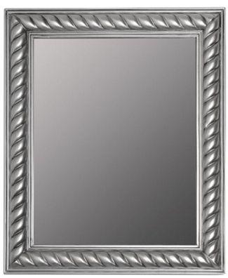 Casa Padrino Barock Spiegel / Wandspiegel Antik Silber 52 x H. 62 cm - Barockmöbel