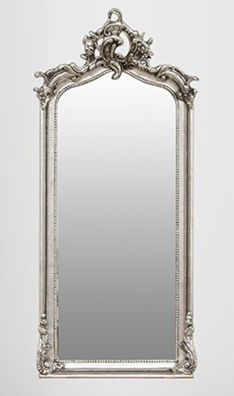 Casa Padrino Barock Spiegel Silber 115 x 48 cm