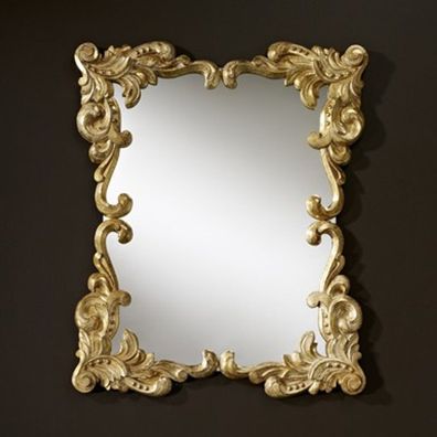 Casa Padrino Barock Wandspiegel Antik Stil Gold 92 x 110 cm - Barocker Spiegel