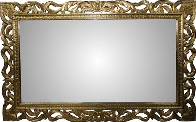 Casa Padrino Barock Spiegel Gold Handgefertigt 160 x 100 cm - Holzspiegel - Barock M