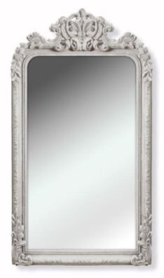 Casa Padrino Barock Spiegel / Wandspiegel Weiß 90 x H. 158 cm - Barockstil Möbel