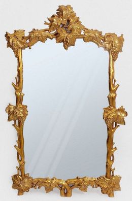 Casa Padrino Luxus Barock Spiegel Weinreben Antik Gold - Prunkvoller Wandspiegel im B