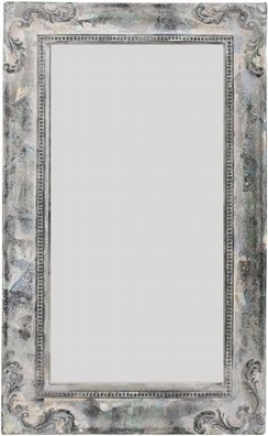 Casa Padrino Barockstil Spiegel / Wandspiegel Antik Grau 30 x H. 50 cm - Barock Möbel