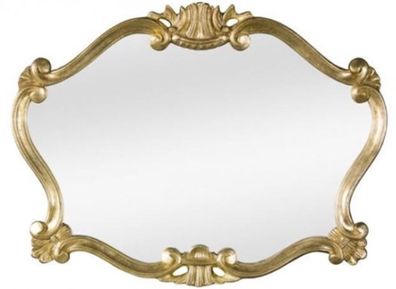 Casa Padrino Luxus Barock Wandspiegel Gold 92 x 4 x H. 70 cm - Prunkvoller Spiegel im