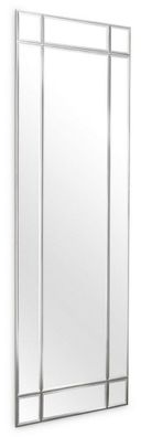 Casa Padrino Luxus Wandspiegel Silber 78,5 x 3,5 x H. 215,5 cm - Wohnzimmer Spiegel