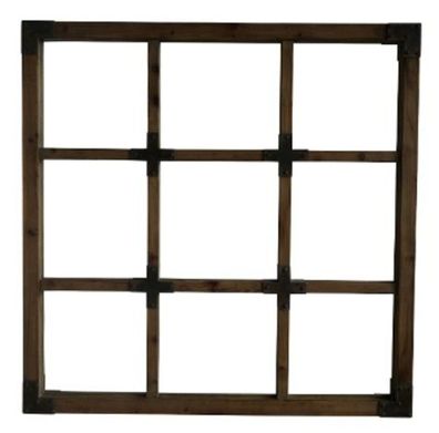 Casa Padrino Landhausstil Spiegel Dunkelbraun 120 x H. 120 cm - Landhausstil Wandspie