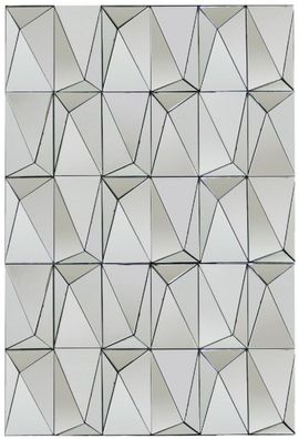 Casa Padrino Designer Wandspiegel Silber 80 x 7 x H. 120 cm - Moderner Wohnzimmer Spi