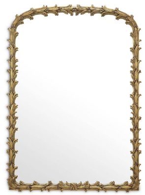 Casa Padrino Luxus Spiegel Antik Gold 93 x 6,5 x H. 130 cm - Mahagoni Wandspiegel - W