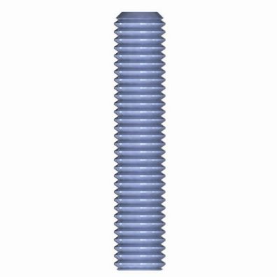 Gewindestangen verzinkt,1 m Ø 20 mm DIN975 Stahl, verzinkt, blau passivated, VE 5