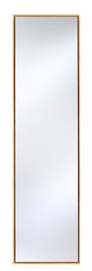 Casa Padrino Luxus Spiegel mit natufarbenem Holzrahmen 35 x H. 130 cm - Wohnzimmer Wa