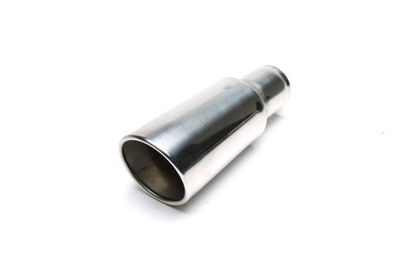 TA Technix Endrohr Edelstahl Universal 90MM OVAL / Gebördelt / Angeschrägt
